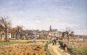 Camille Pissarro Pang plans Schwarz oil on canvas